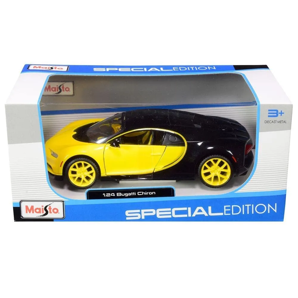 Maisto Bugatti Chiron miniature 1/24 bleu aléatoire