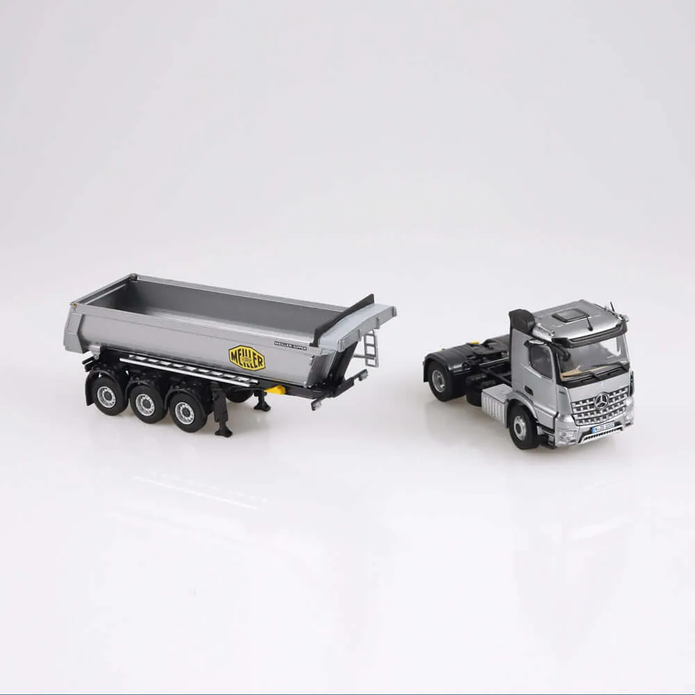 NZG Mercedes-Benz Arocs Meiller camion miniature 1:50 gris