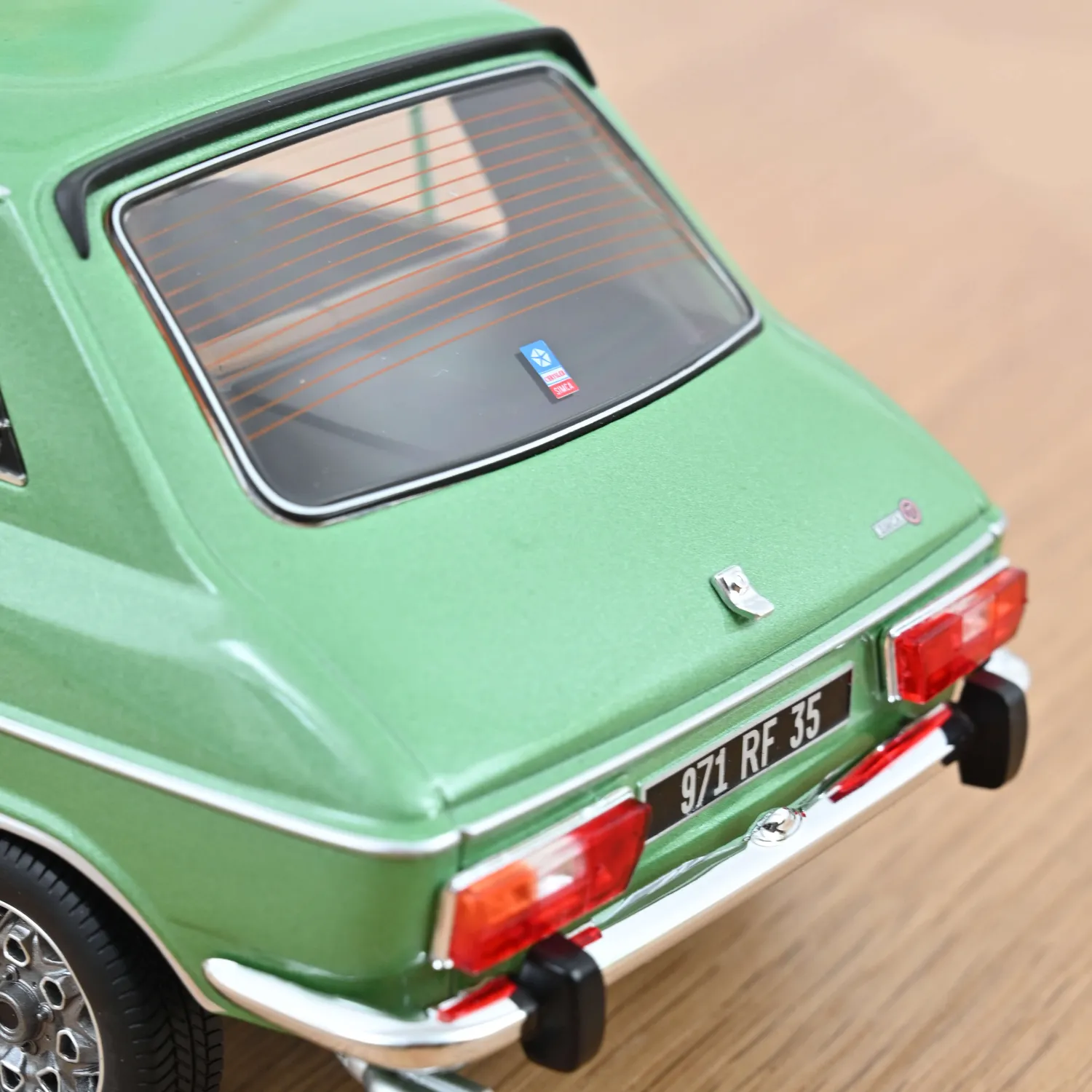 Norev Simca 1100 Ti 1975 voiture miniature 1/18 vert 300 pcs