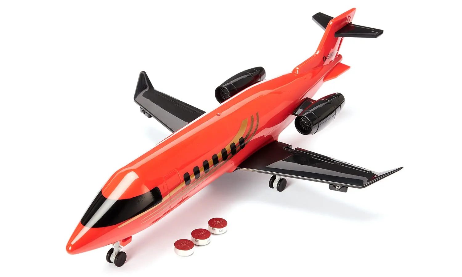 SIKU Super 2526 jet privé avion miniature rouge LED train rentrant