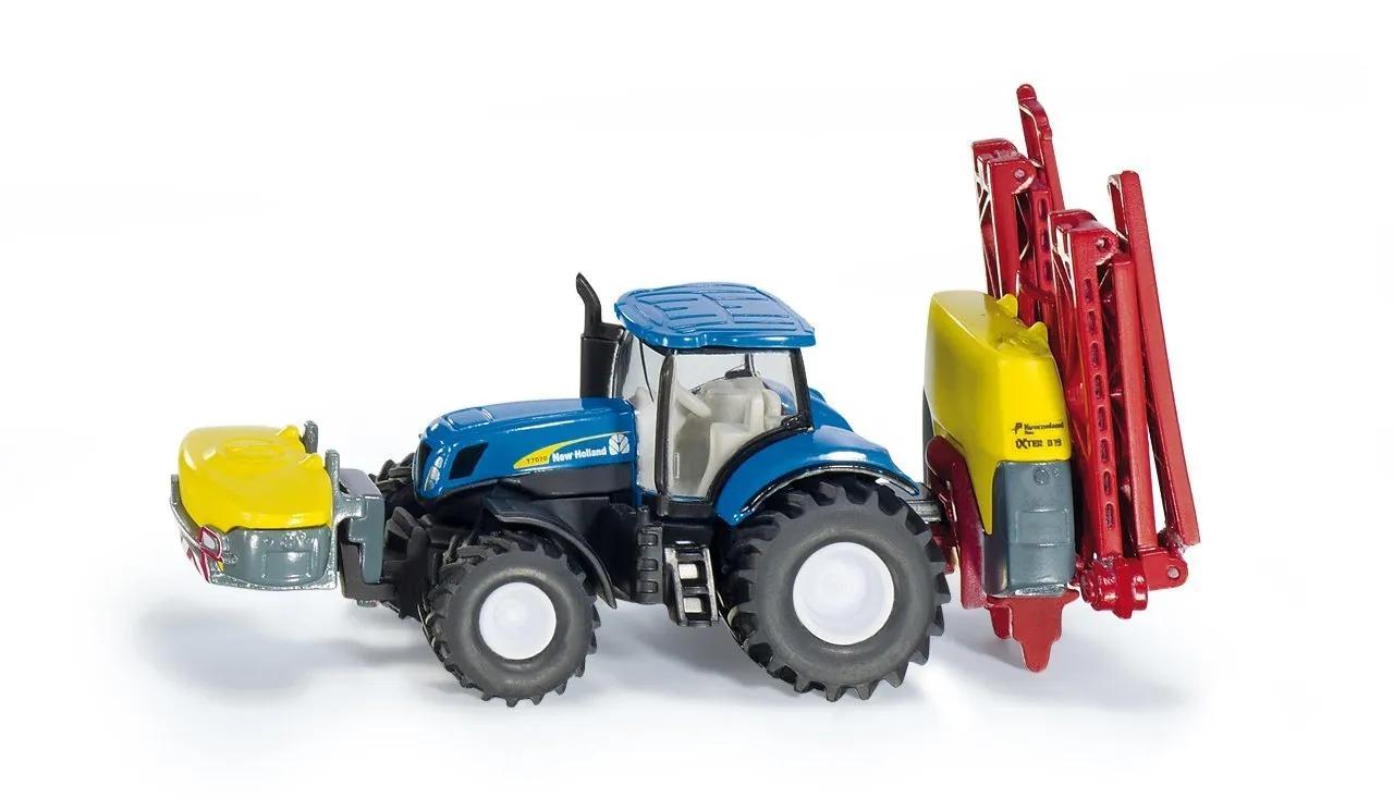 Siku 1947 New Holland T tracteur + remorque 1:50 bleu