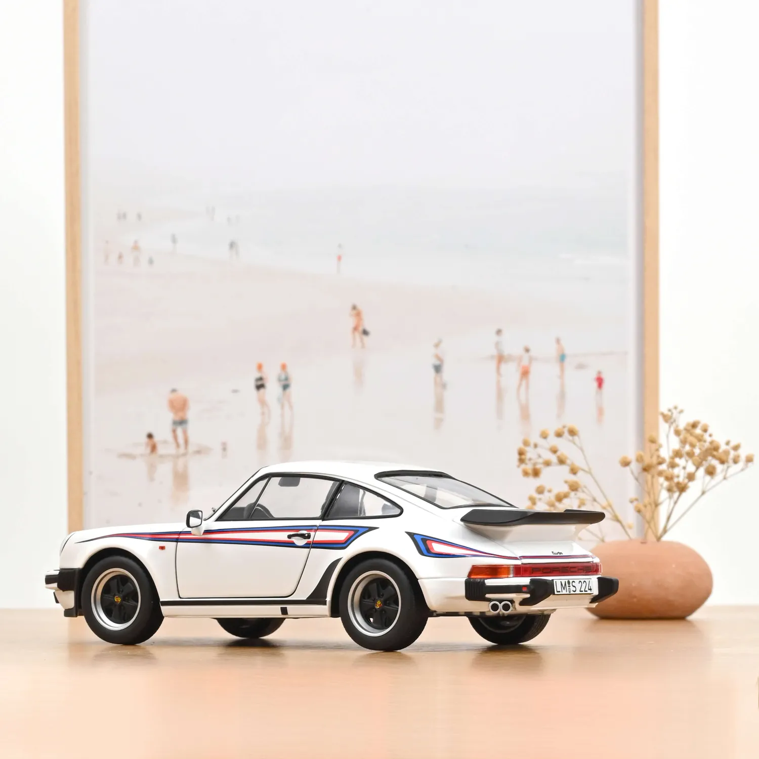 Norev Porsche 911 Turbo 3.3 1980 miniature 1/18 blanc
