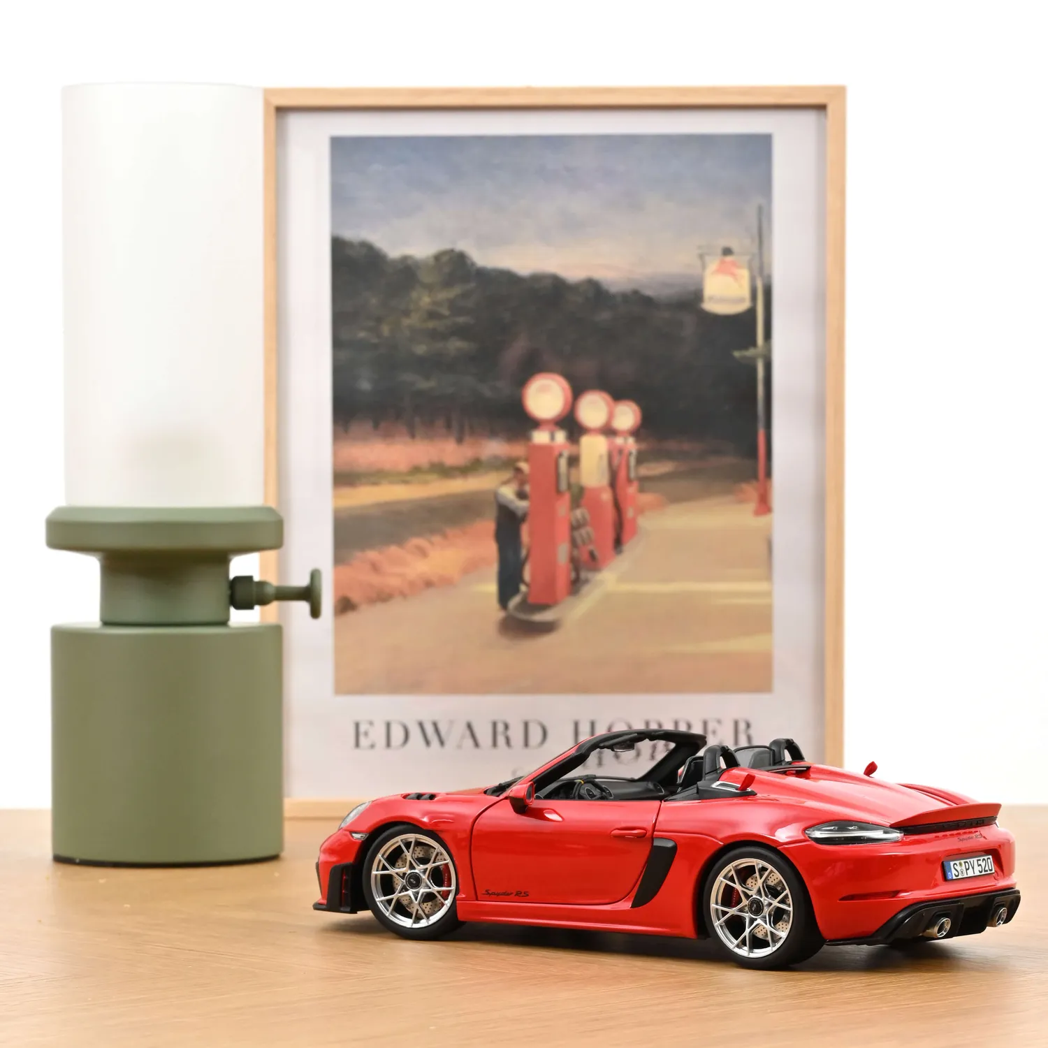Norev Porsche 718 Spyder RS 2023 miniature 1/18 rouge indien
