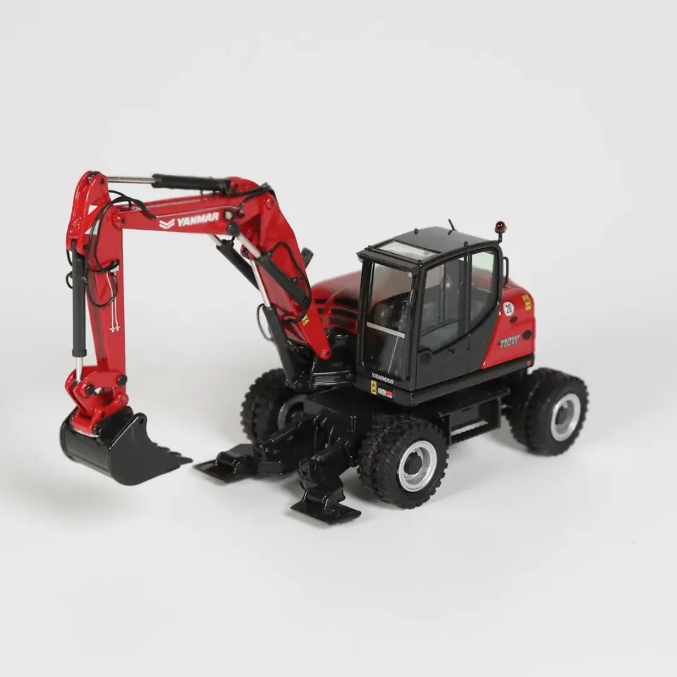 NZG Yanmar B110W pelle sur pneus miniature 1:50