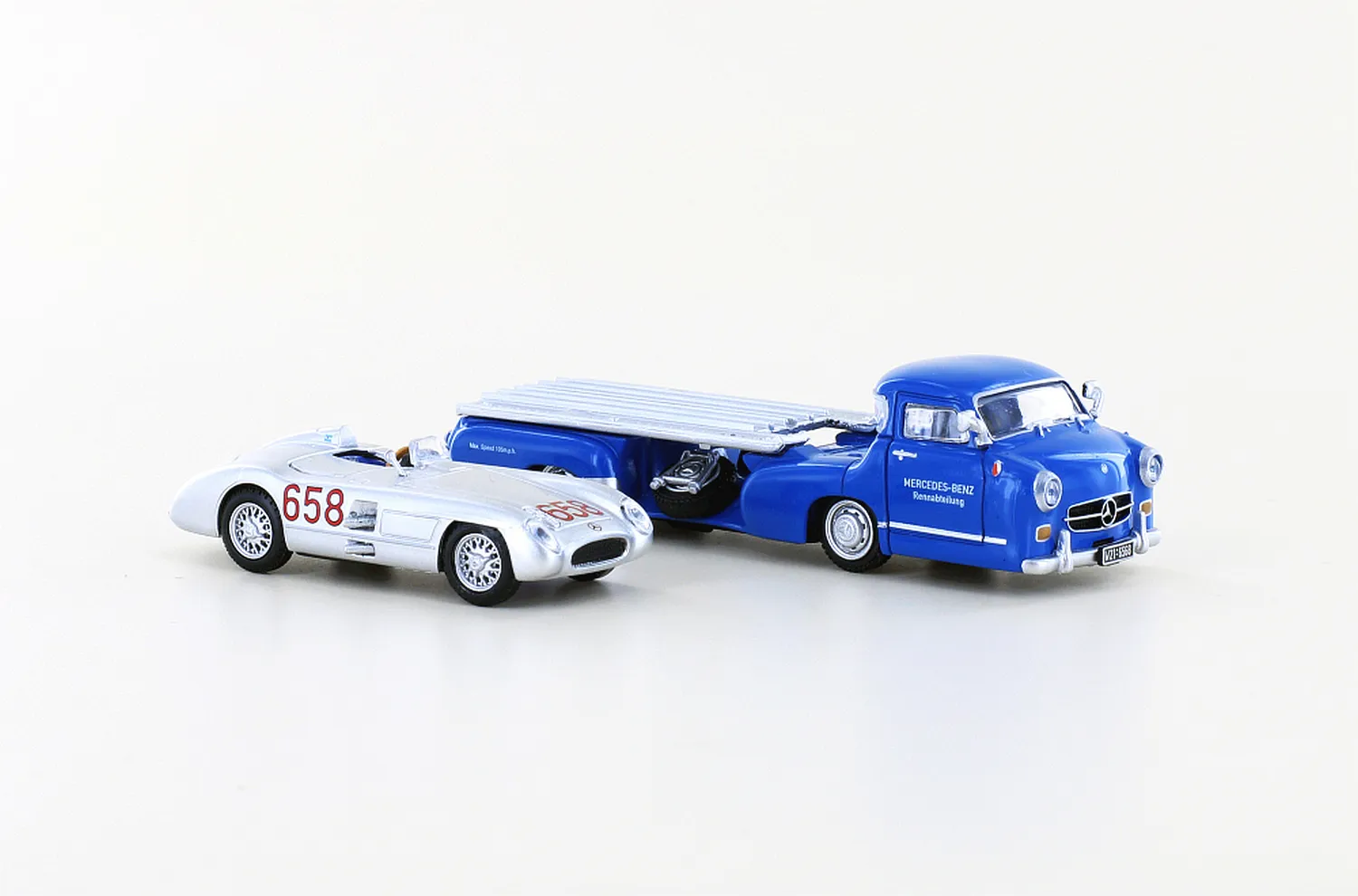 MINIS MB Renntransporter 300 SLR Fangio 658 coffret 1/87