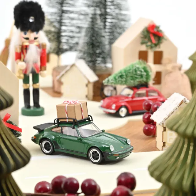 Norev Jet-car Porsche 911 Turbo 1978 voiture miniature Noël vert