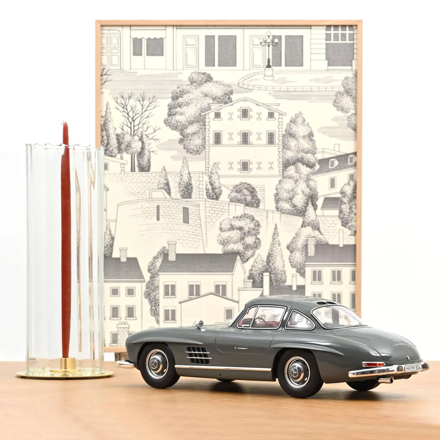 Norev Mercedes 300 SL 1954 voiture miniature 1/12 gris