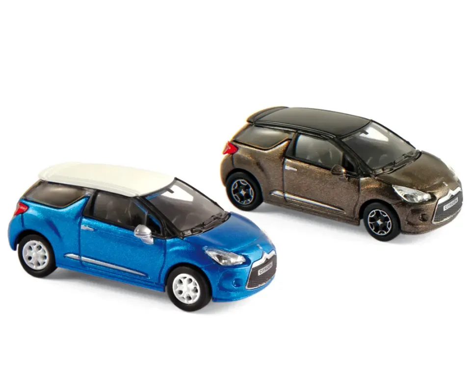 Norev Citroën DS3 2010 voiture miniature 1/87 bleu