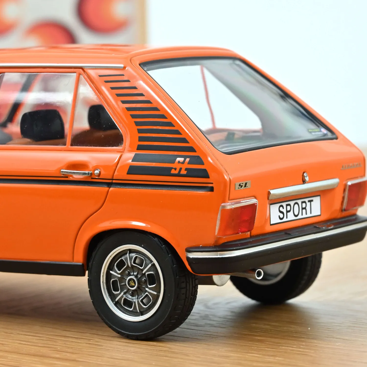 Norev Peugeot 104 SL Sport miniature 1/18 orange 104 pcs