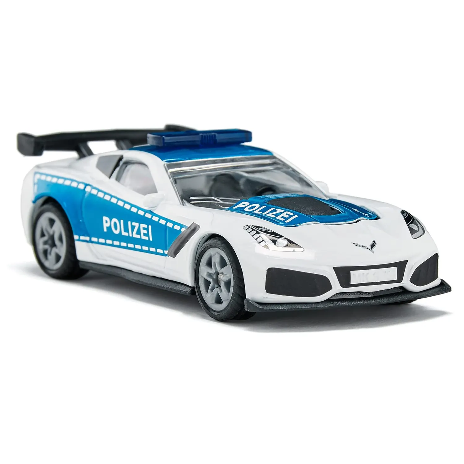 Siku Super 1525 Corvette ZR1 Voiture de police bleu/blanc