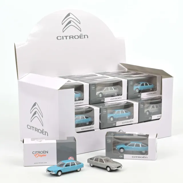 Norev Citroën CX 1974 miniature 1/64 display 36 bleu argent