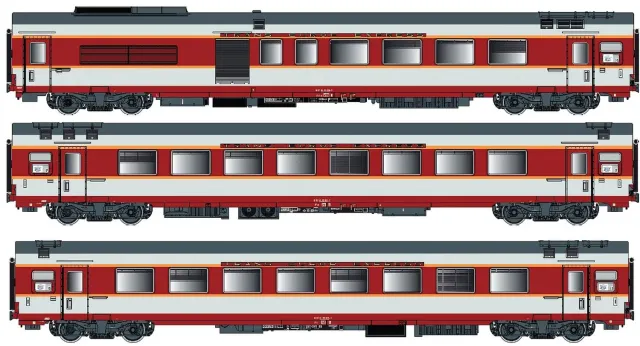 MINIS GC Etendard voitures voyageurs SNCF lot 3 Ep.IV A