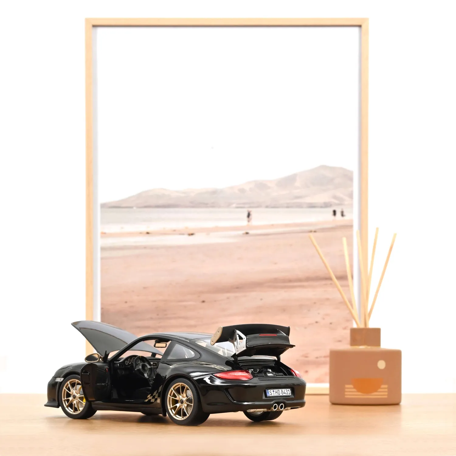 Norev Porsche 911 GT3 RS 2009 miniature 1/18 noir