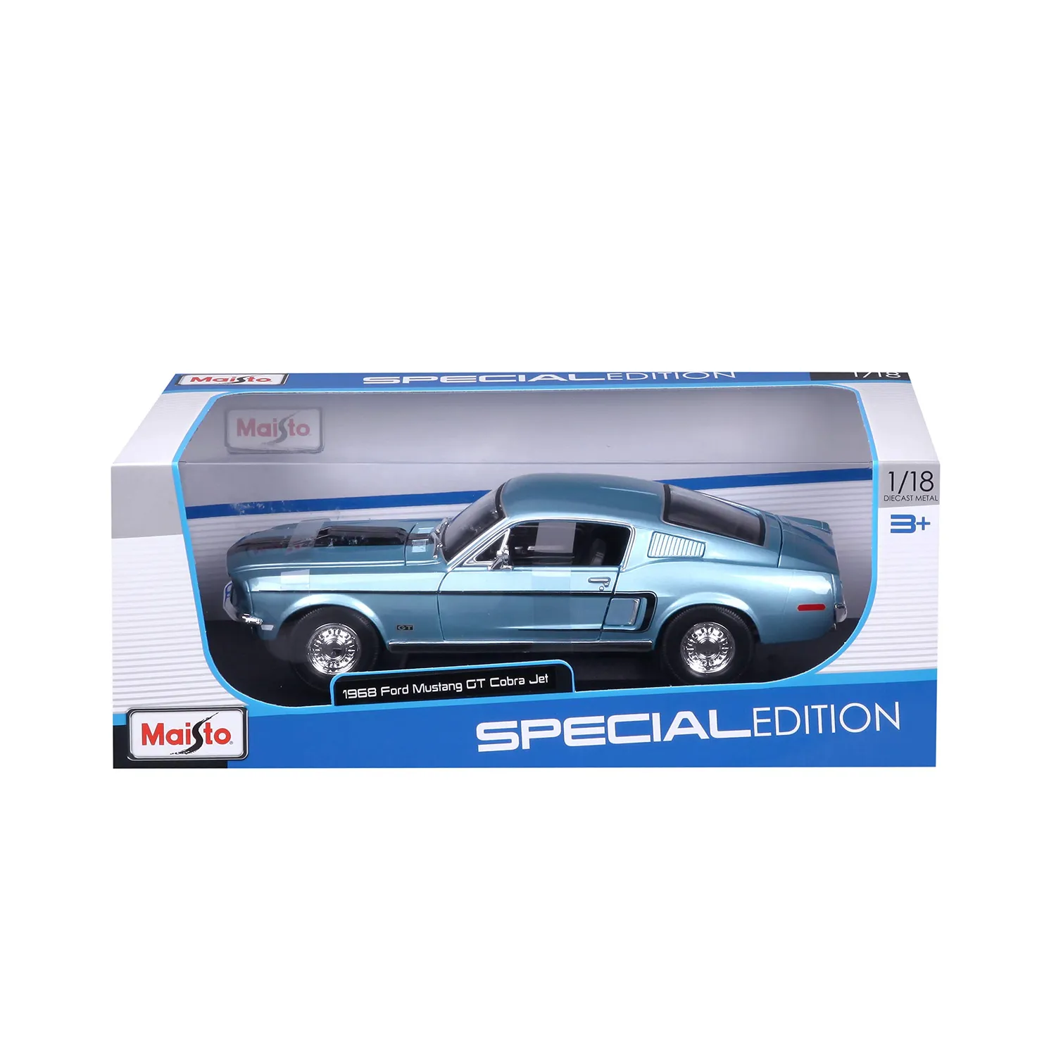 Maisto Ford Mustang GT Cobra Jet 1968 voiture miniature 1/18