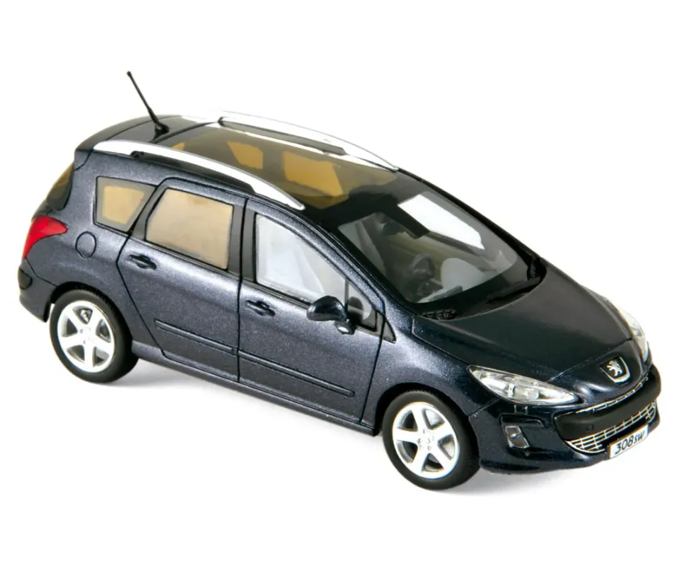 Norev Peugeot 308 SW 2008 voiture miniature 1/43 bleu tauranga