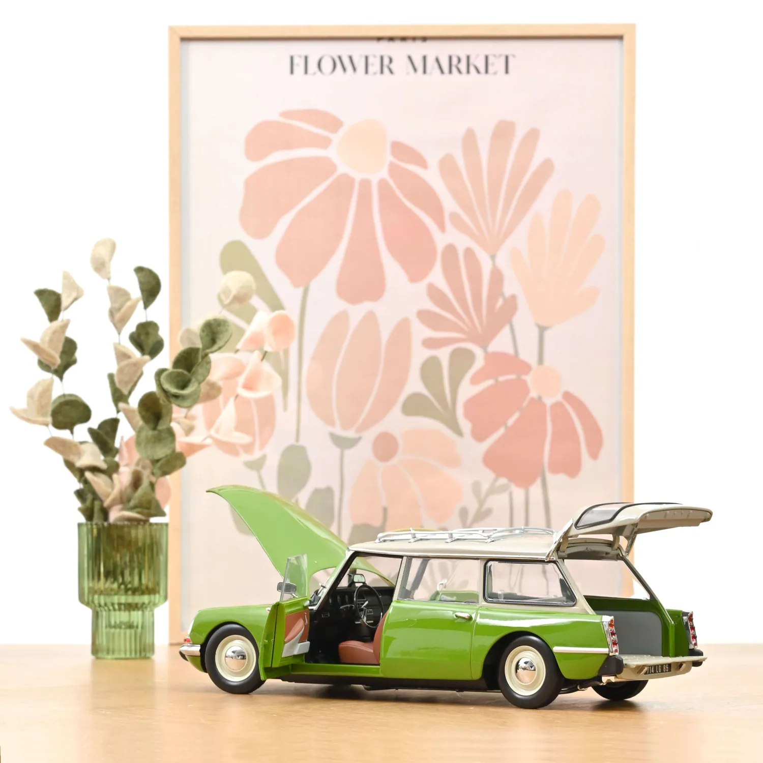 Norev Citroën Break 21 1970 miniature 1/18 vert musciné 200 pcs