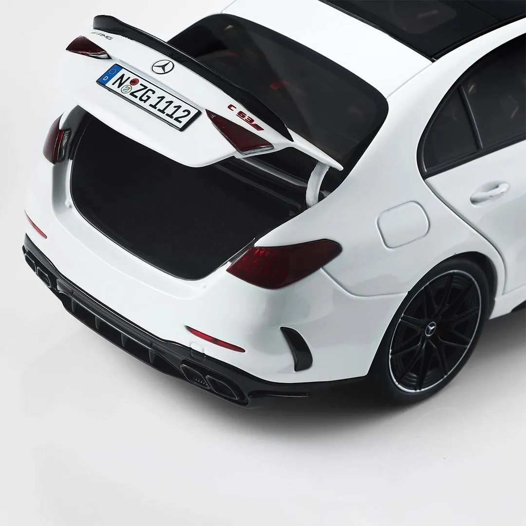 NZG Mercedes-AMG C 63 S miniature 1/18 blanc opalithe