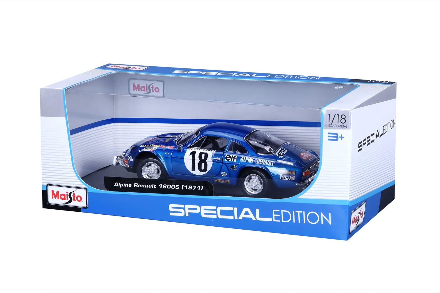 Maisto Alpine Renault 1600 S Monte Carlo voiture miniature 1/18