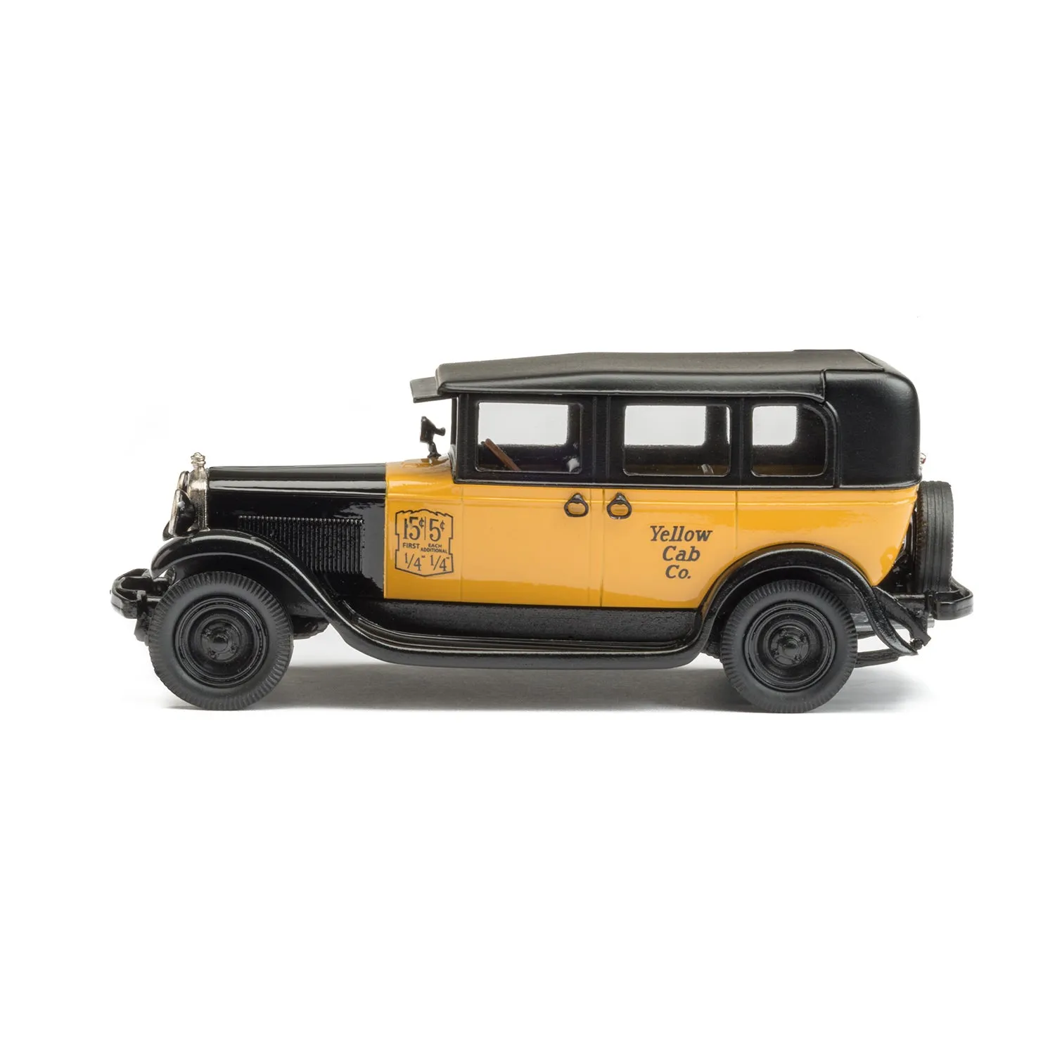 Brooklin BML 1930 GMC Model 6 miniature taxi jaune