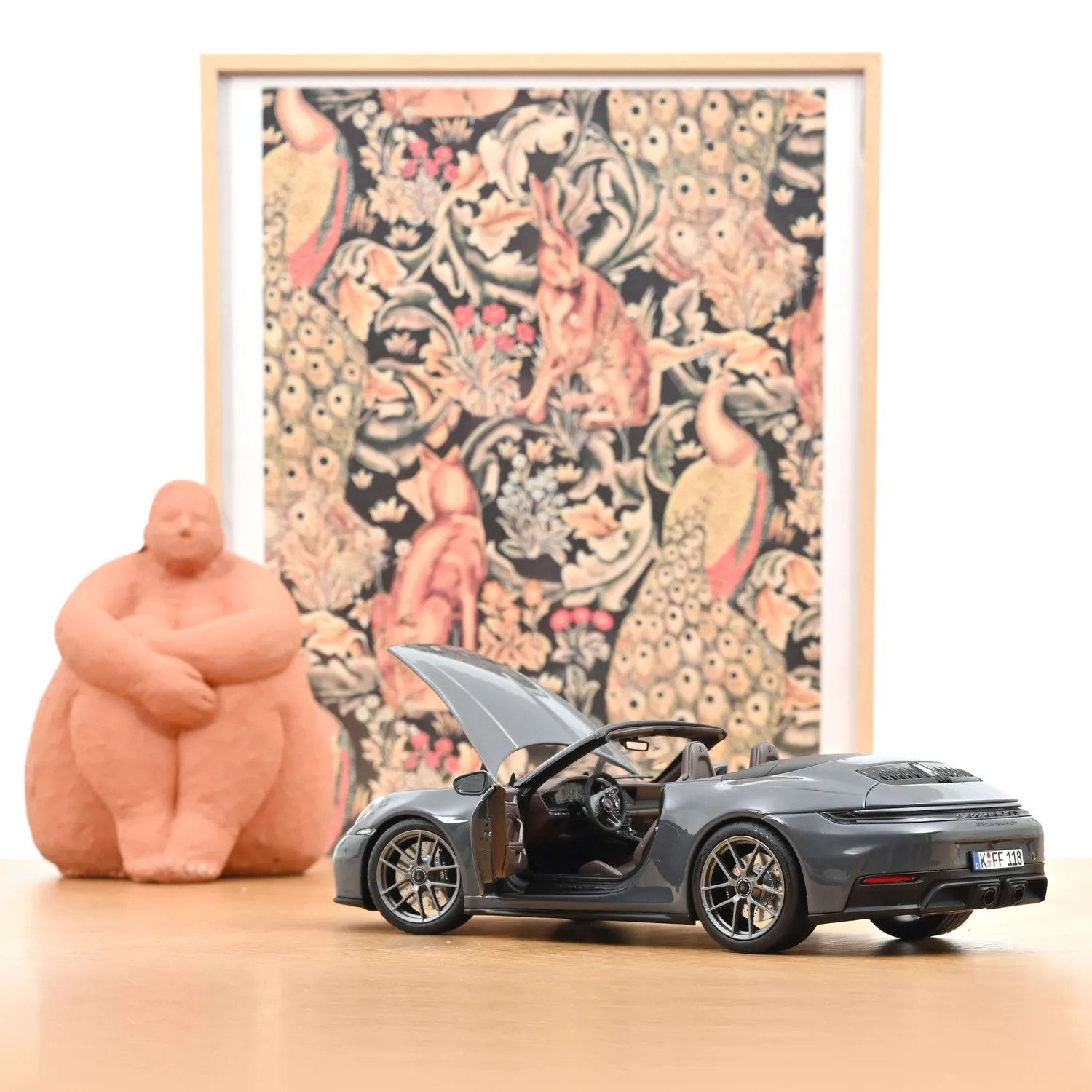 Norev Porsche 911 Carrera Cabriolet 2025 miniature 1/18 gris