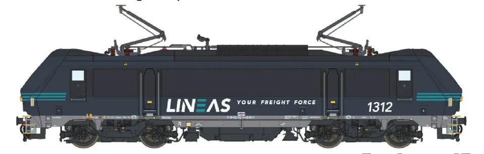 MINIS HLE 13 1312 LINEAS locomotive électrique N Ep.VI