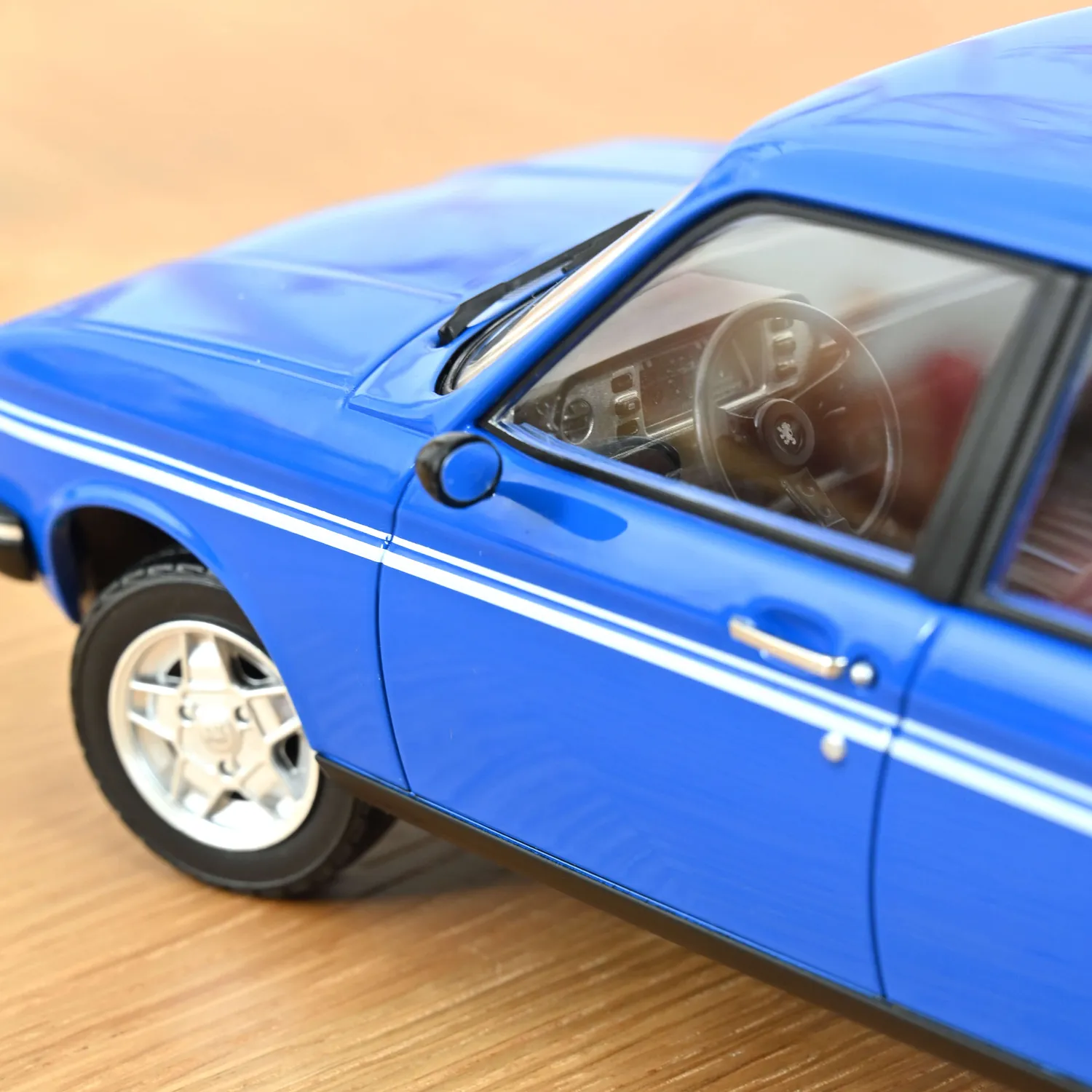 Norev Peugeot 104 S 1981 voiture miniature 1/18 bleu ibis