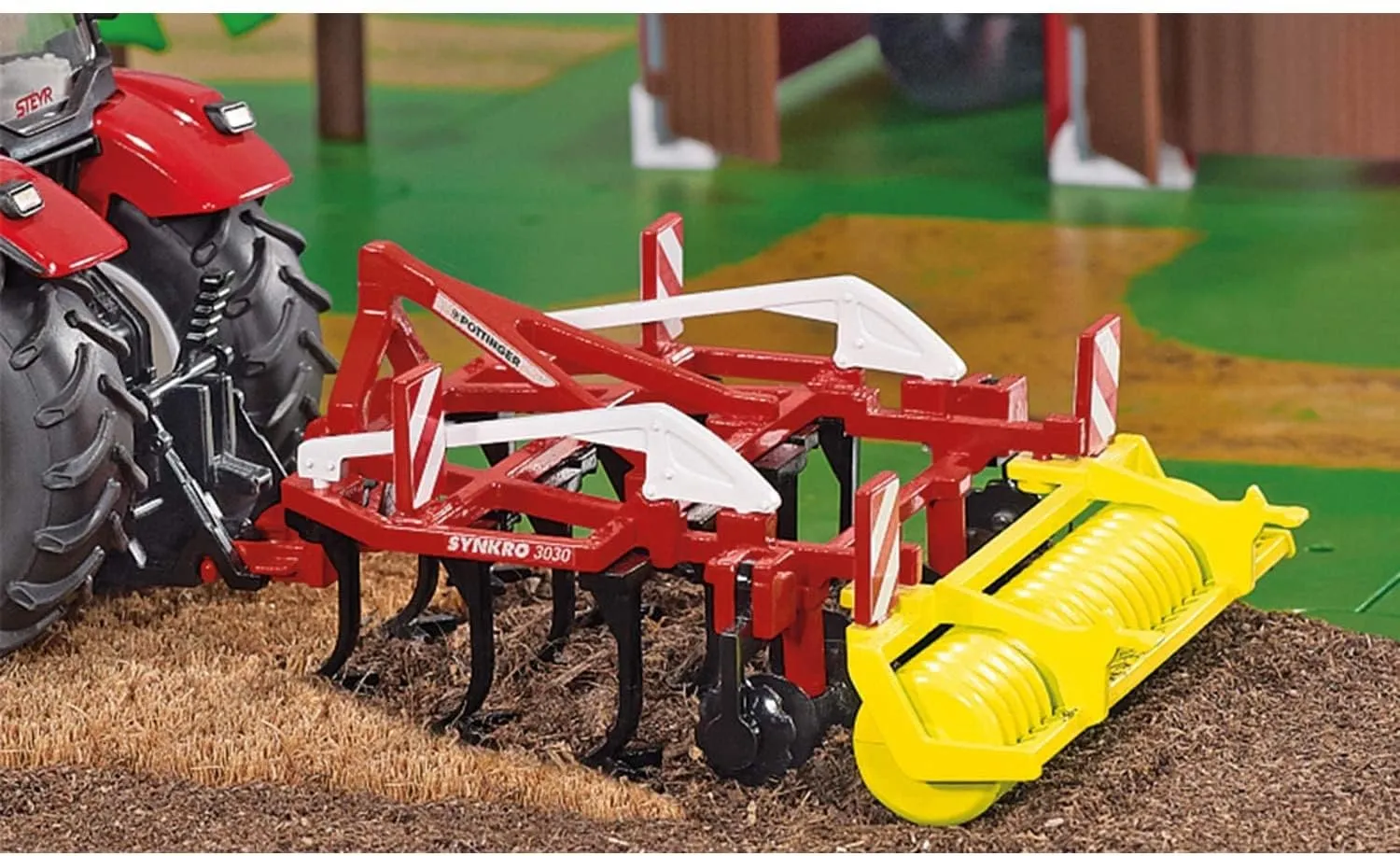 SIKU Farmer 2067 cultivateur miniature rouge Pöttinger