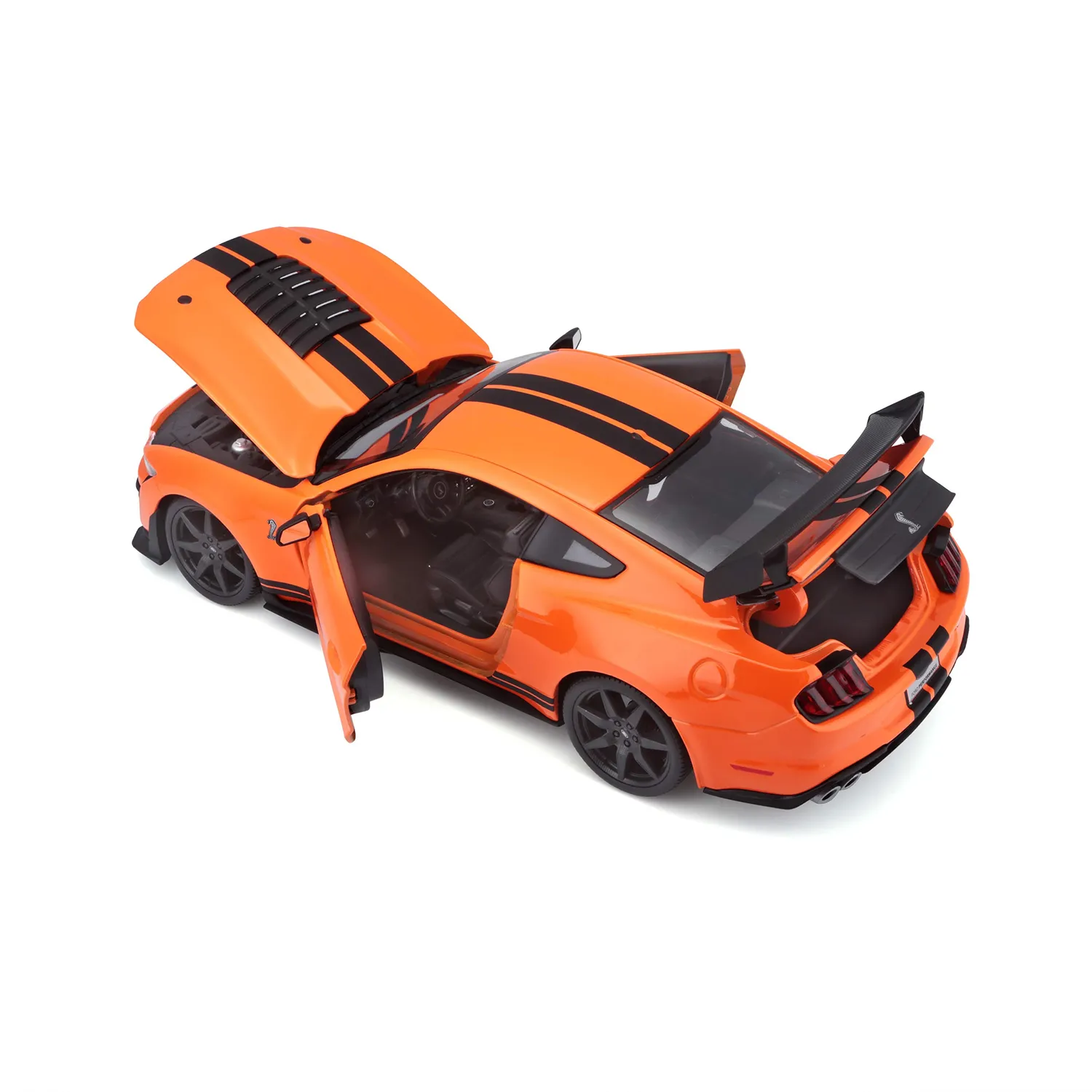 Maisto Ford Shelby miniature 1/18 orange noire ouvrante
