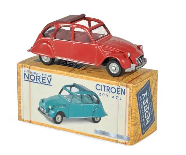 Norev Citroën 2CV AZL 1968 voiture miniature 1/43 rouge corsaire