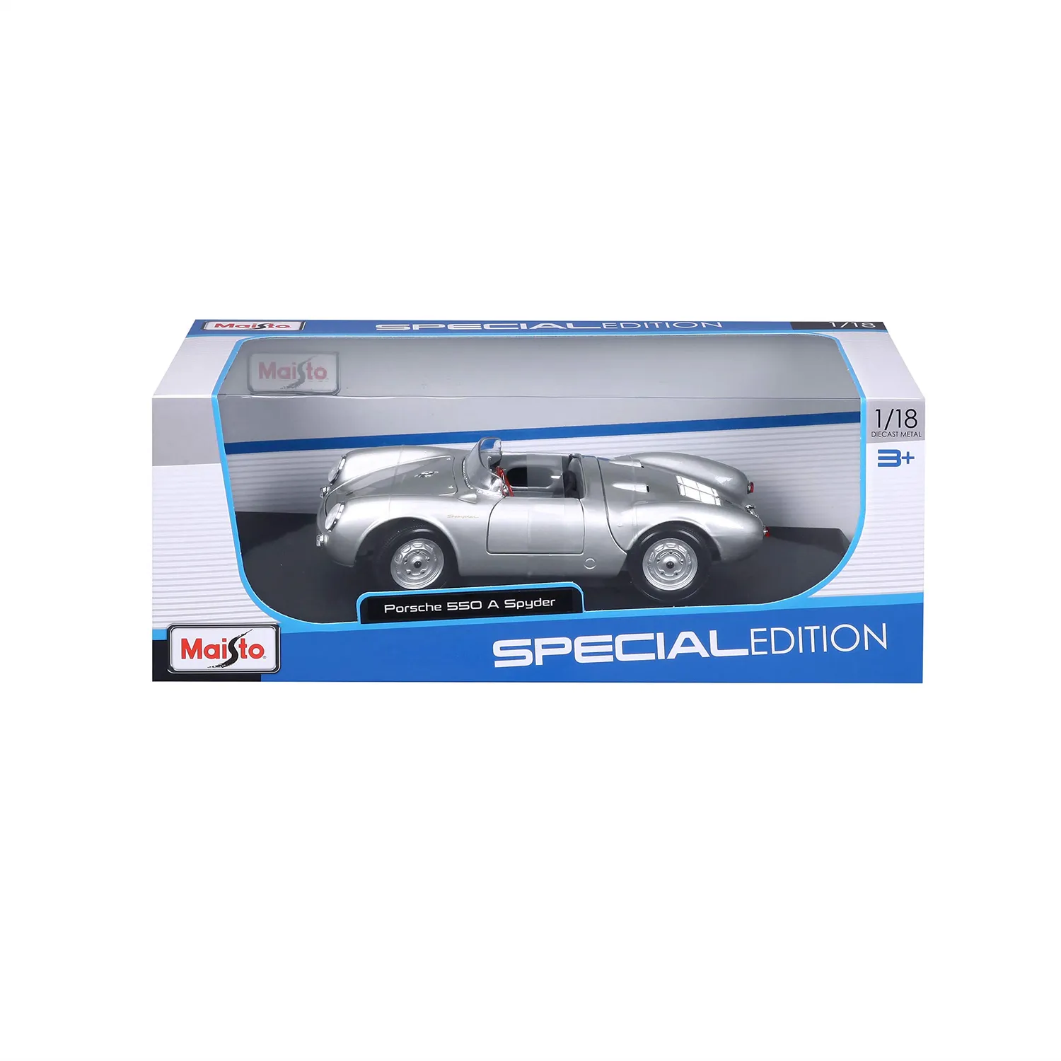 Maisto Porsche 550A Spyder miniature 1/18 grise