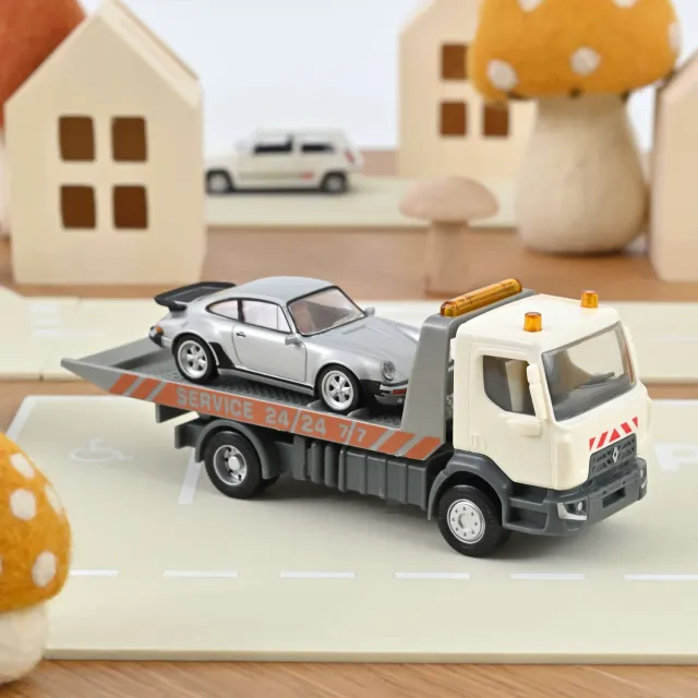 Plastigam Dépanneuse + Porsche 911 Jet-car jouet 1/43