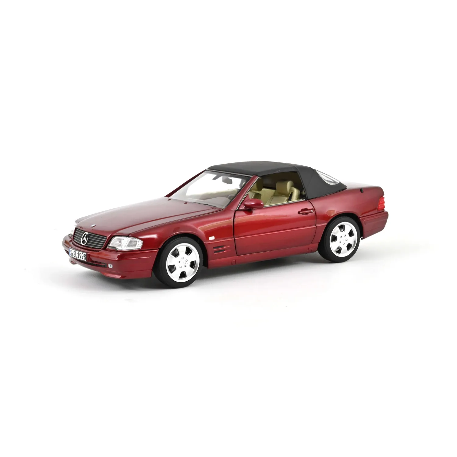 Norev Mercedes-Benz SL 500 1999 miniature 1/18 rouge métallisé