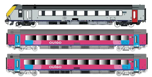MINIS I11 OUIGO coffret 3 voitures voyageurs AC Ep VI