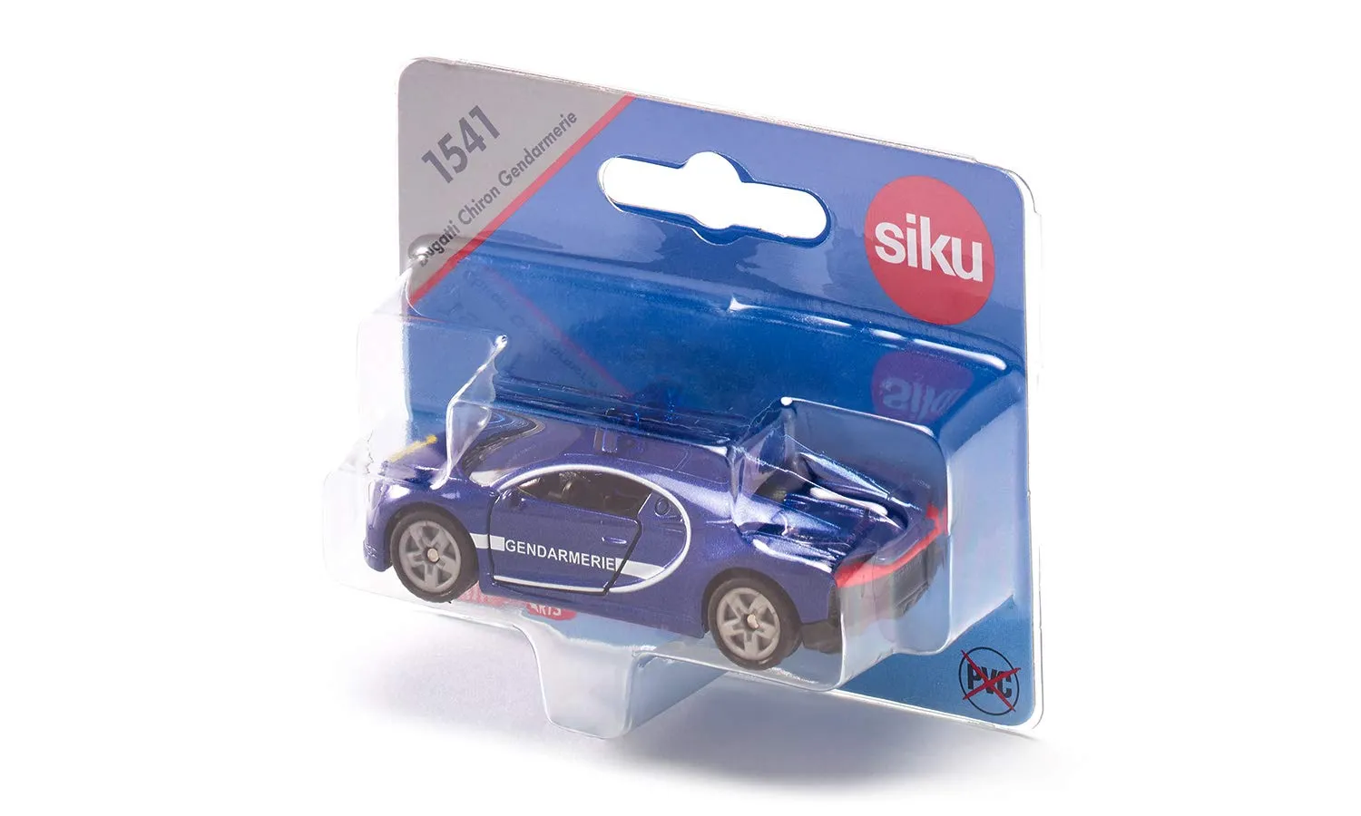 SIKU Super 1541 Bugatti Chiron police bleue métal