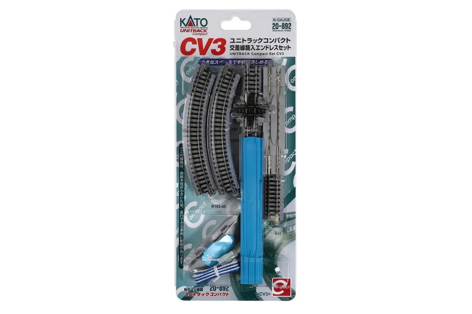 MINIS CV3 Oval R183 coffret rails avec croisement