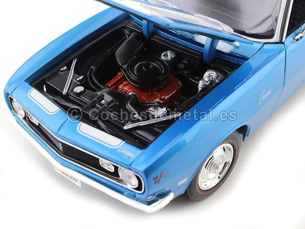 Maisto Chevrolet Camaro Z28 1968 voiture miniature bleue 1/18