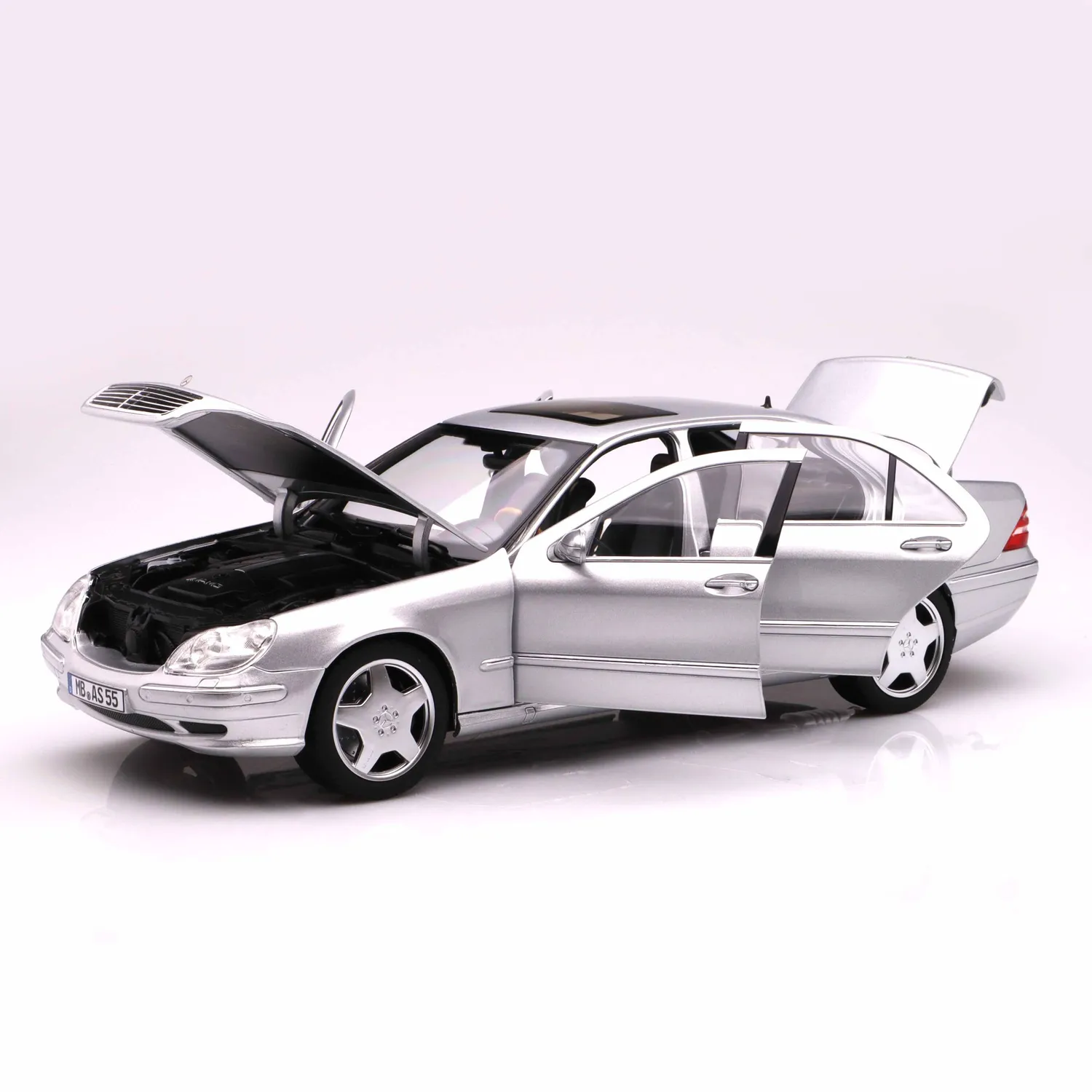 Norev Mercedes-Benz S55 AMG 2000 miniature 1/18 argent