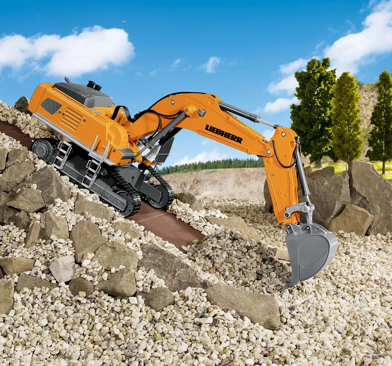 SIKU Control 6740 pelleteuse Liebherr R980 SME 1:32