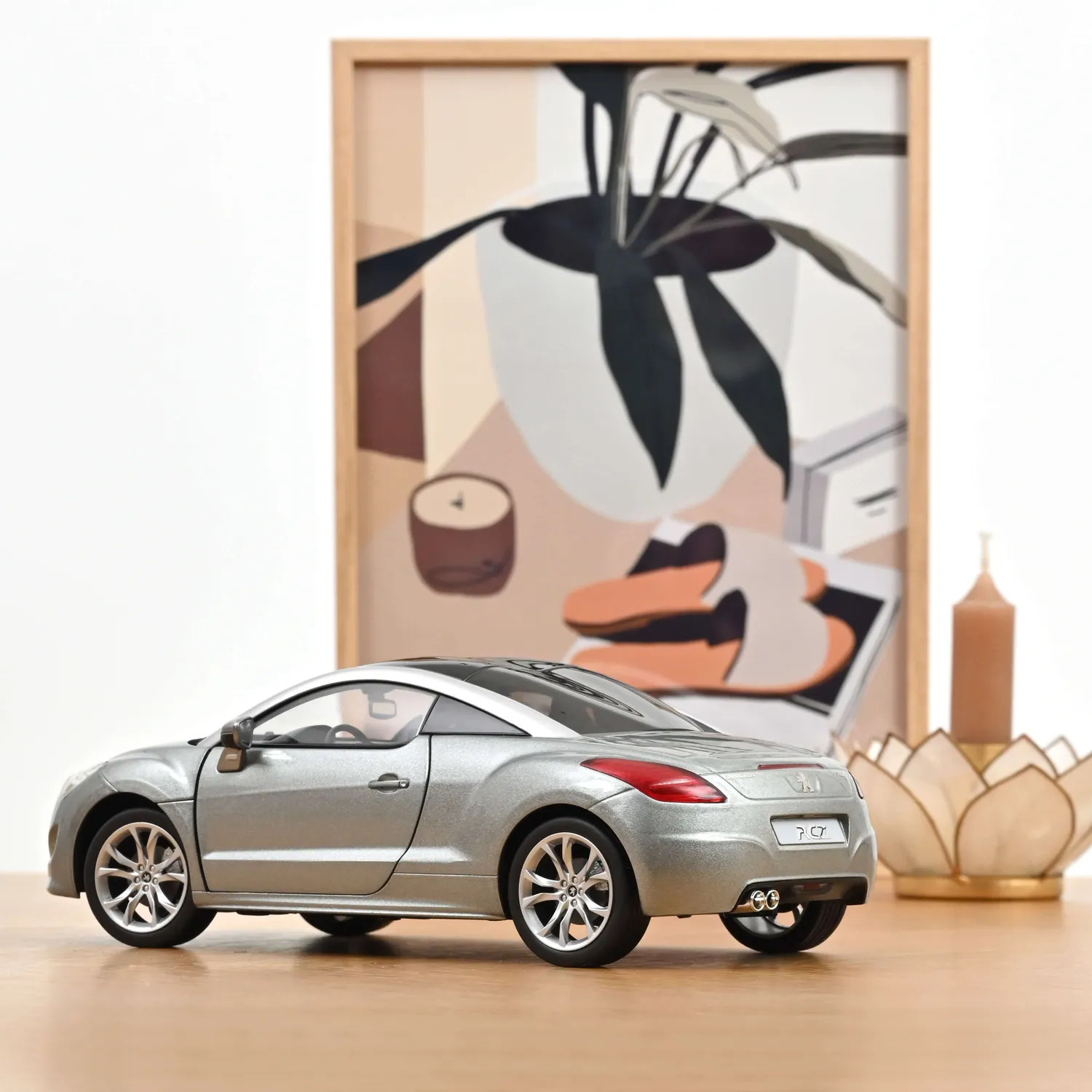 Norev Peugeot RCZ 2010 voiture miniature 1/18 gris Sidobre