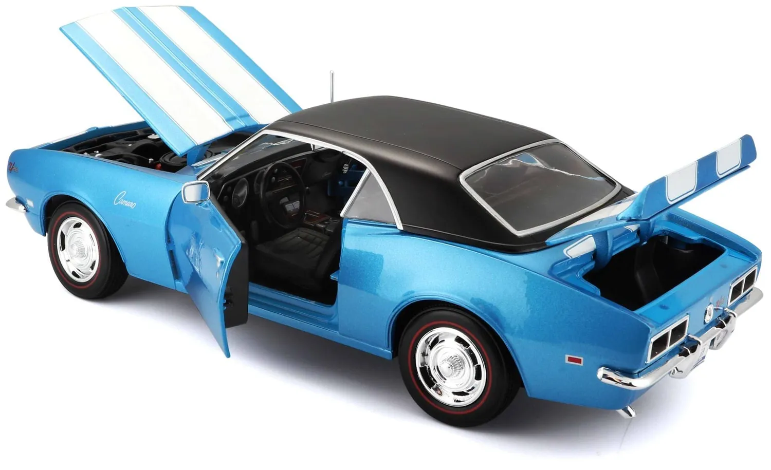 Maisto Chevrolet Camaro Z28 1968 voiture miniature bleue 1/18