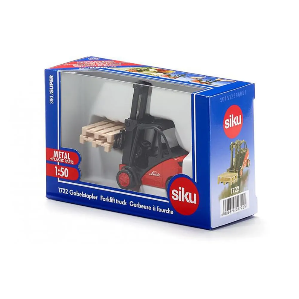 Siku Super 1722 chariot élévateur Linde rouge
