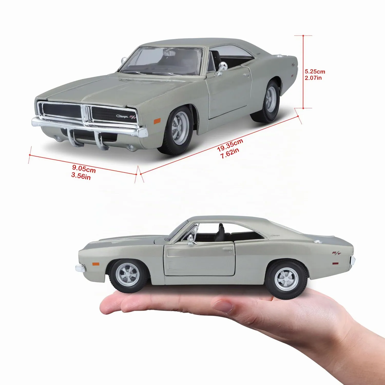 Maisto 31256 Dodge Challenger R/T 1969 voiture miniature bleue 1:24