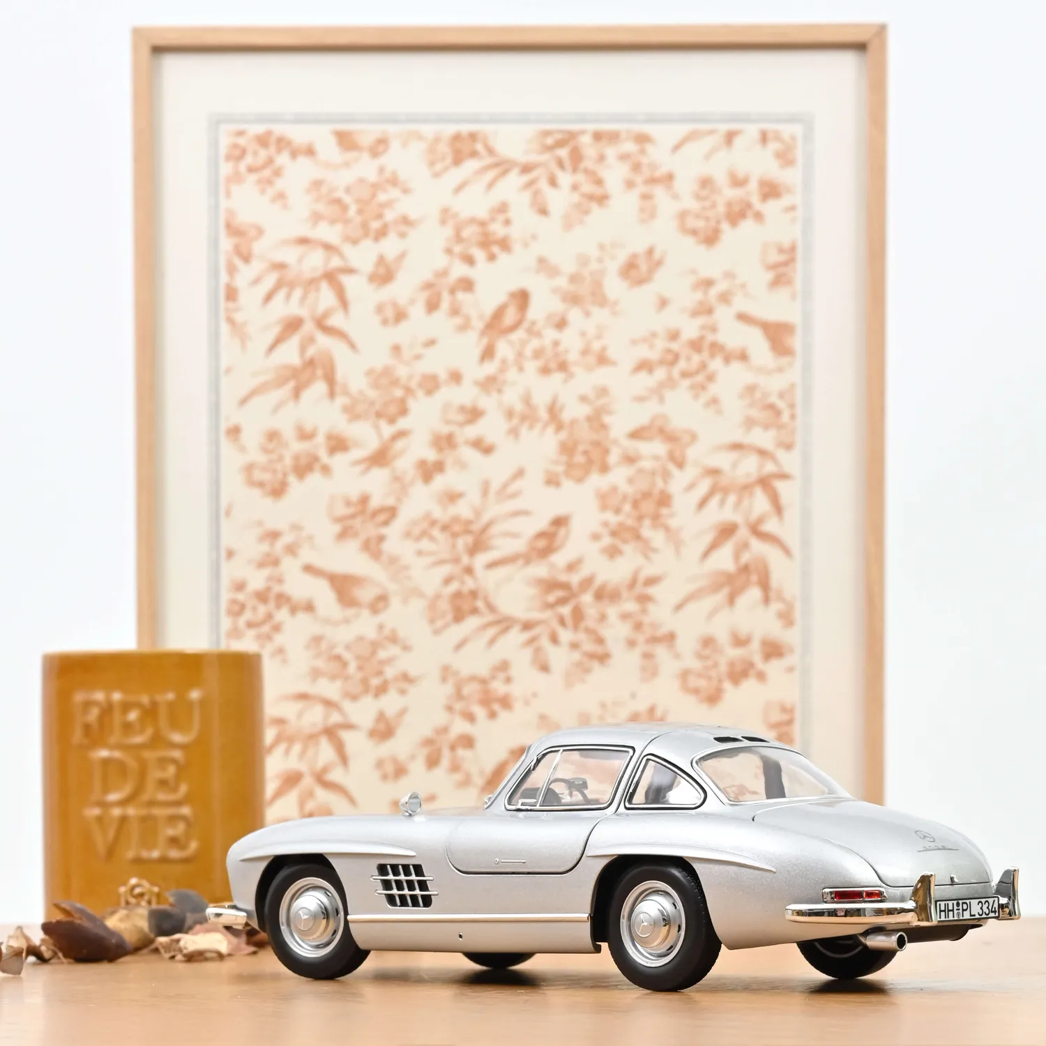 Norev Mercedes 300 SL 1954 miniature 1/18 argent