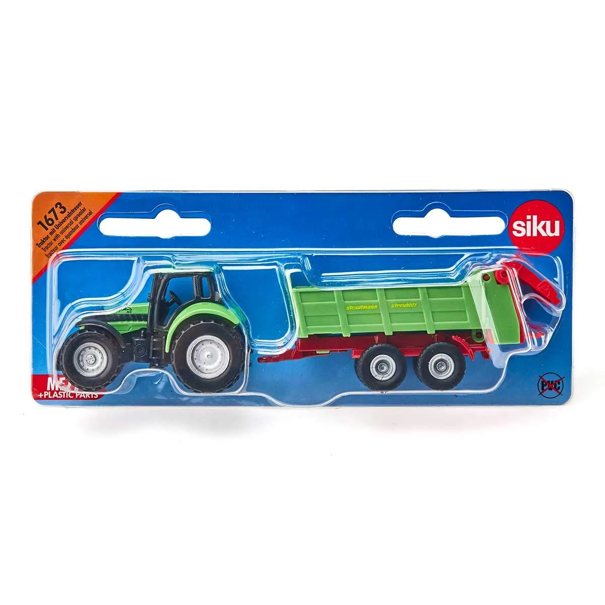SIKU Farmer 1673 tracteur miniature vert avec épandeur