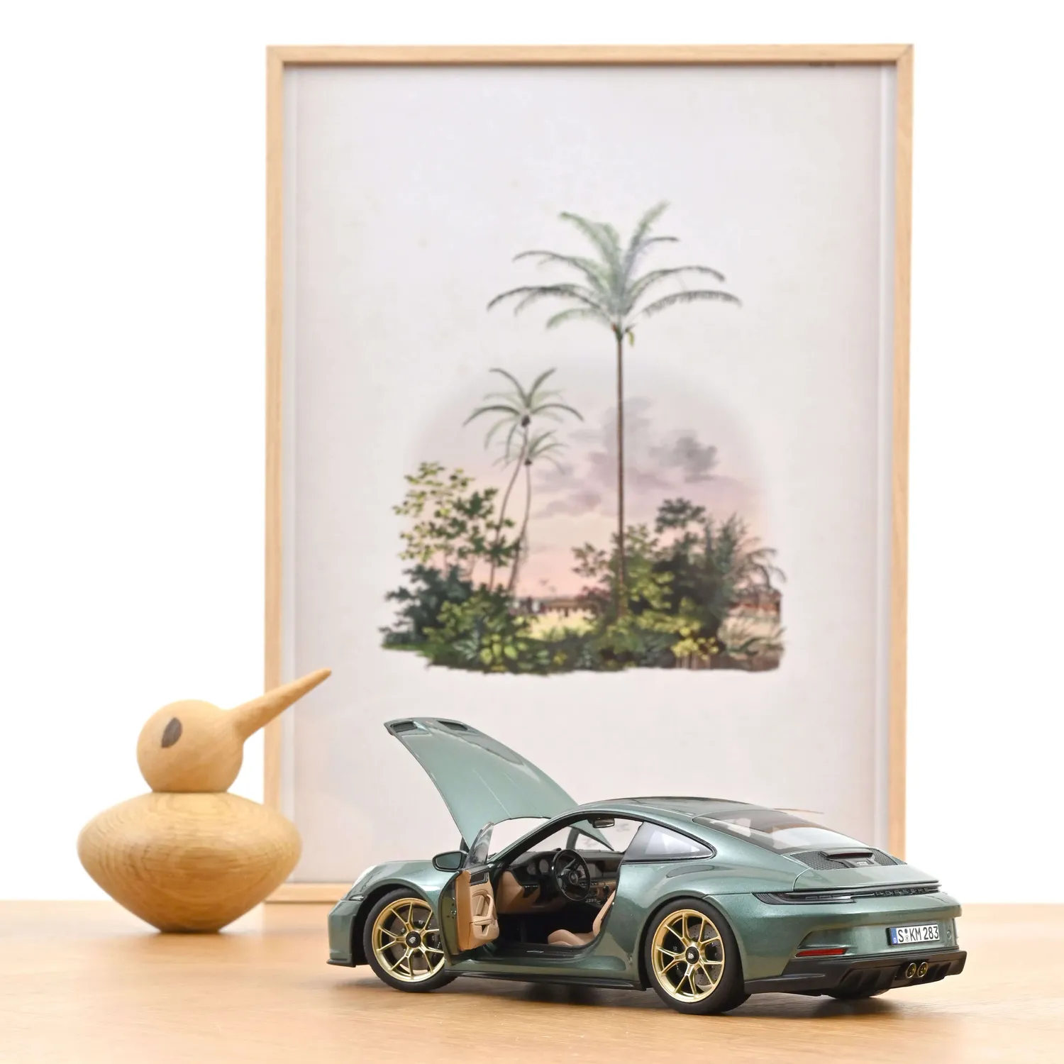 Norev Porsche 911 GT3 Touring 2021 miniature 1/18 vert malachite