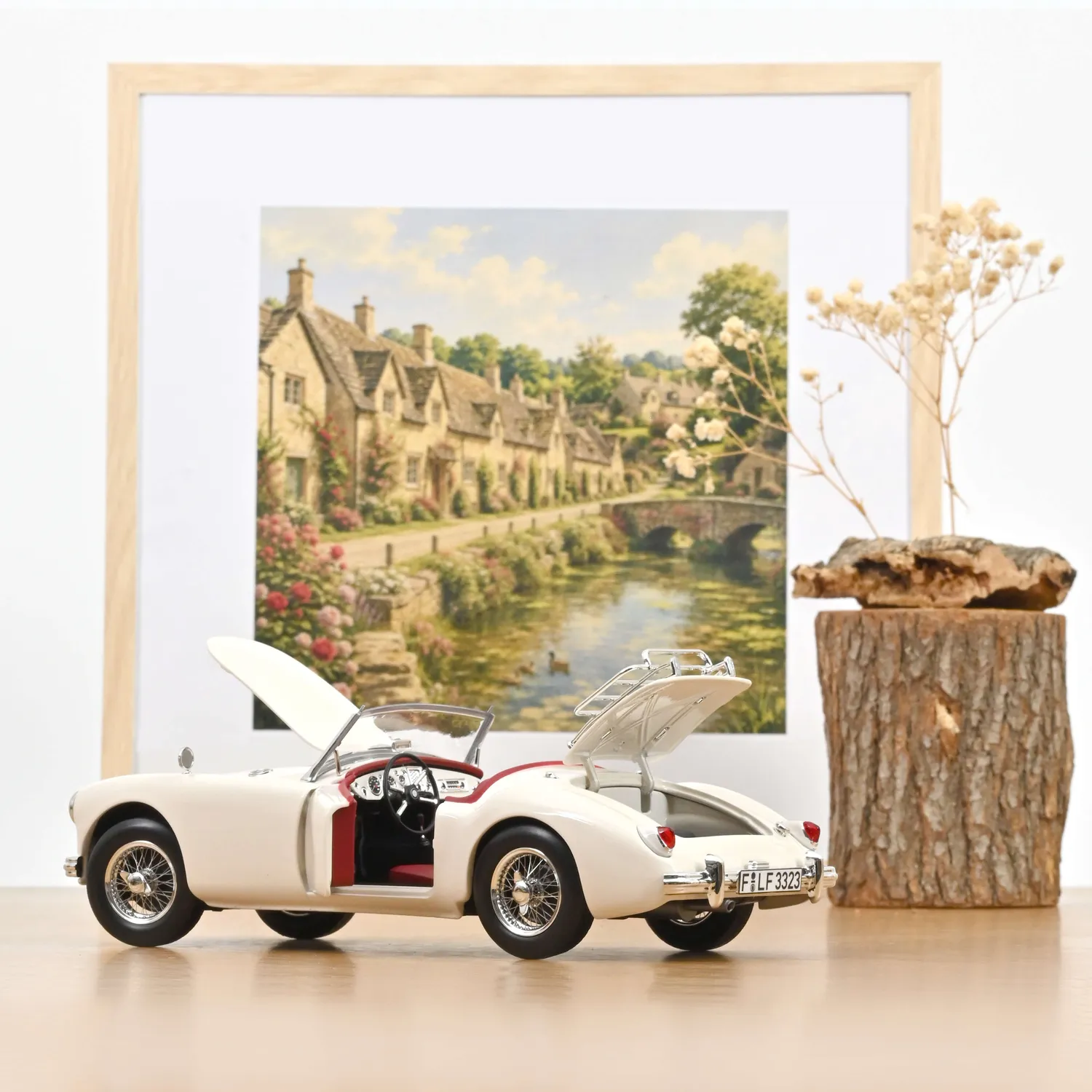 Norev MGA 1955 Blanc Anglais voiture miniature 1/18 200pcs
