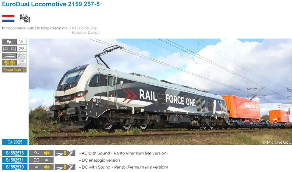 MINIS EuroDual BR 2159 locomotive miniature sonore RFO Ep.VI