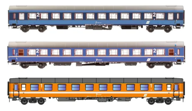 MINIS UIC-X ÖBB Ep.IV voitures voyageurs coffret 3 époque IV