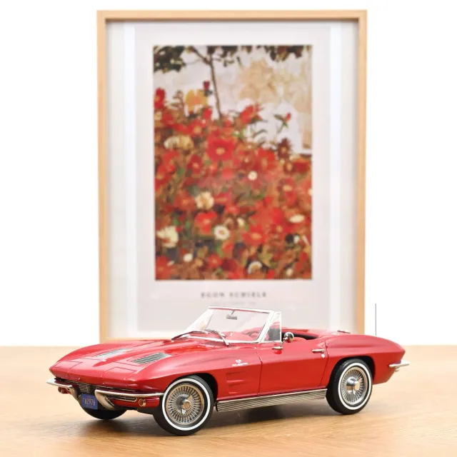 Norev Chevrolet Corvette Sting Ray 1963 miniature 1/18 rouge