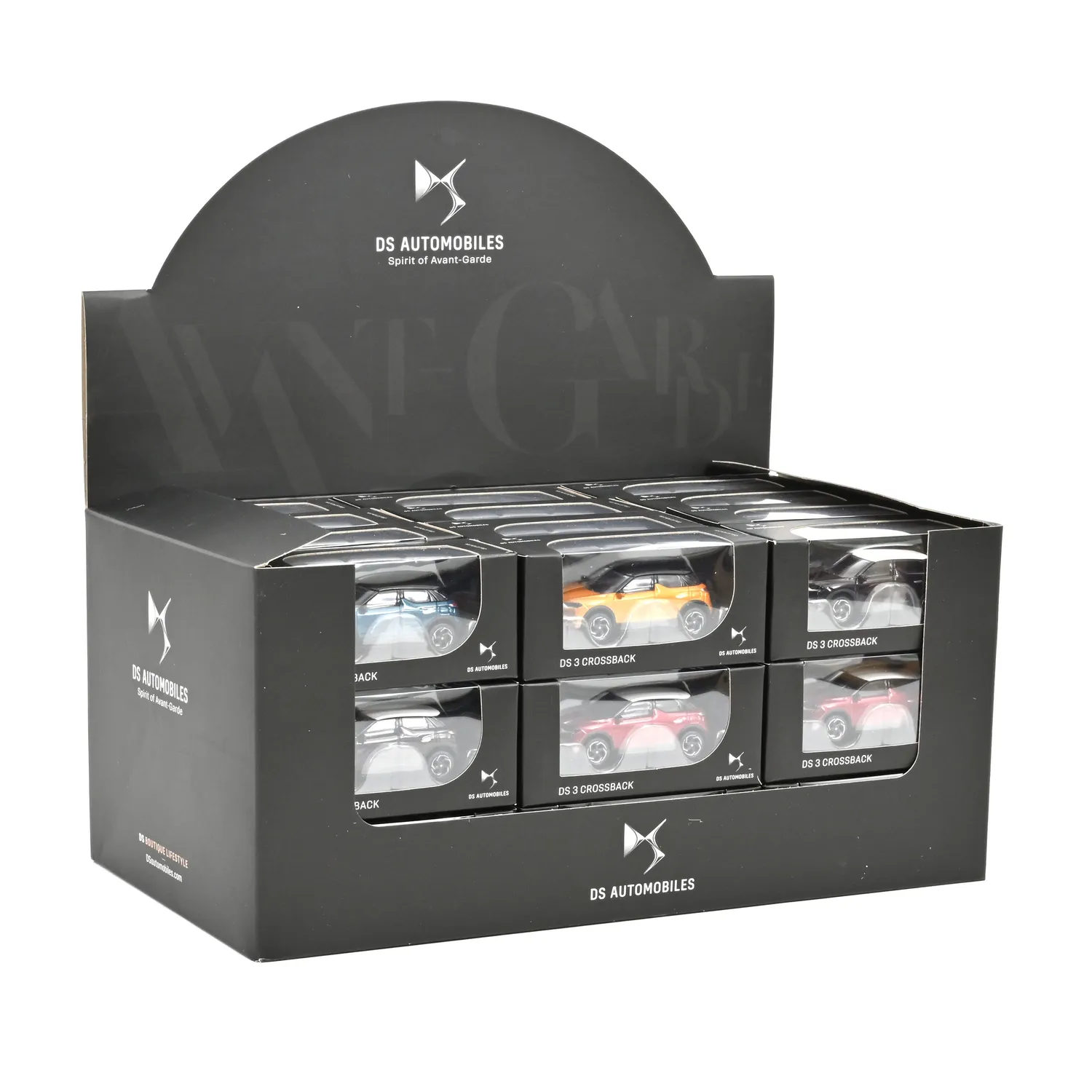 Norev DS3 Crossback 1/64 voiture miniature display 36 4 couleurs